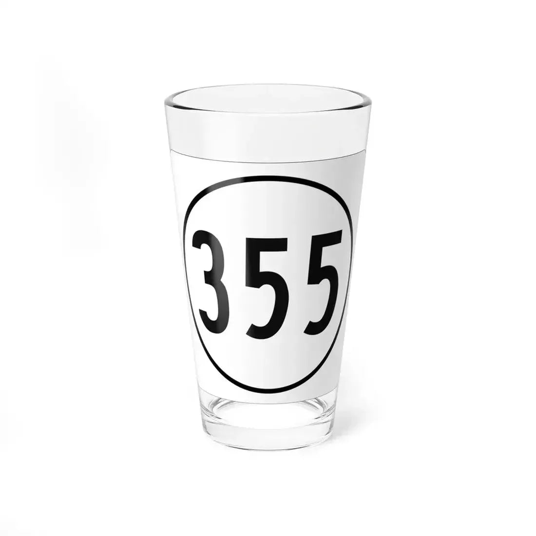 Iowa 355 1948 (Iowa) (Road Sign) Pint Glass 16oz 16oz - Go Mug Yourself