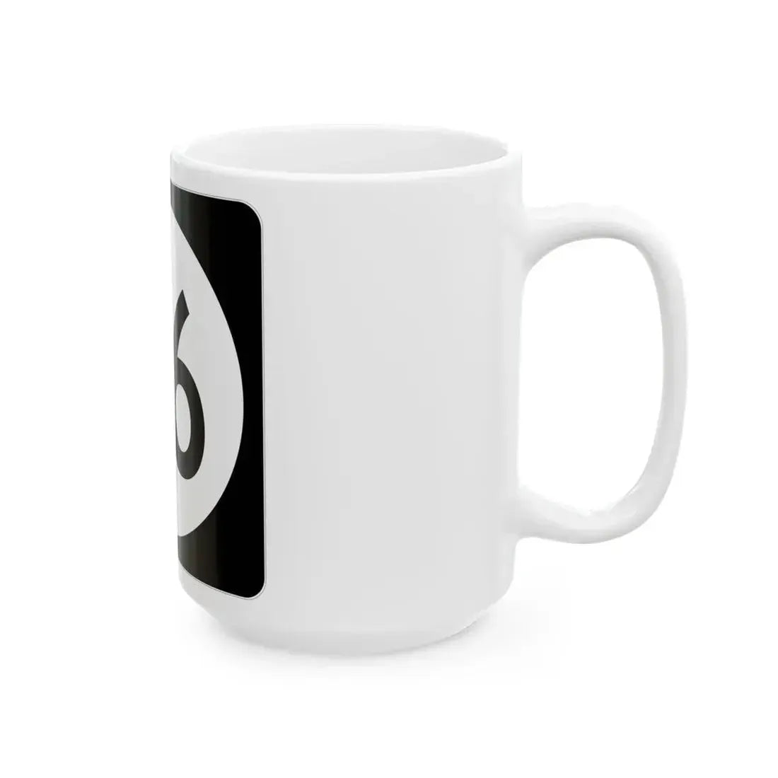 Iowa 36 (Iowa) (Road Sign) White Coffee Mug - Go Mug Yourself