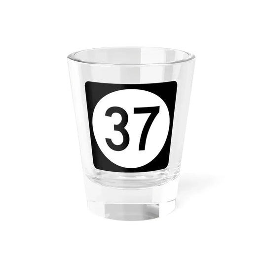 Iowa 37 (Iowa) (Road Sign) Shot Glass 1.5oz 1.5oz - Go Mug Yourself