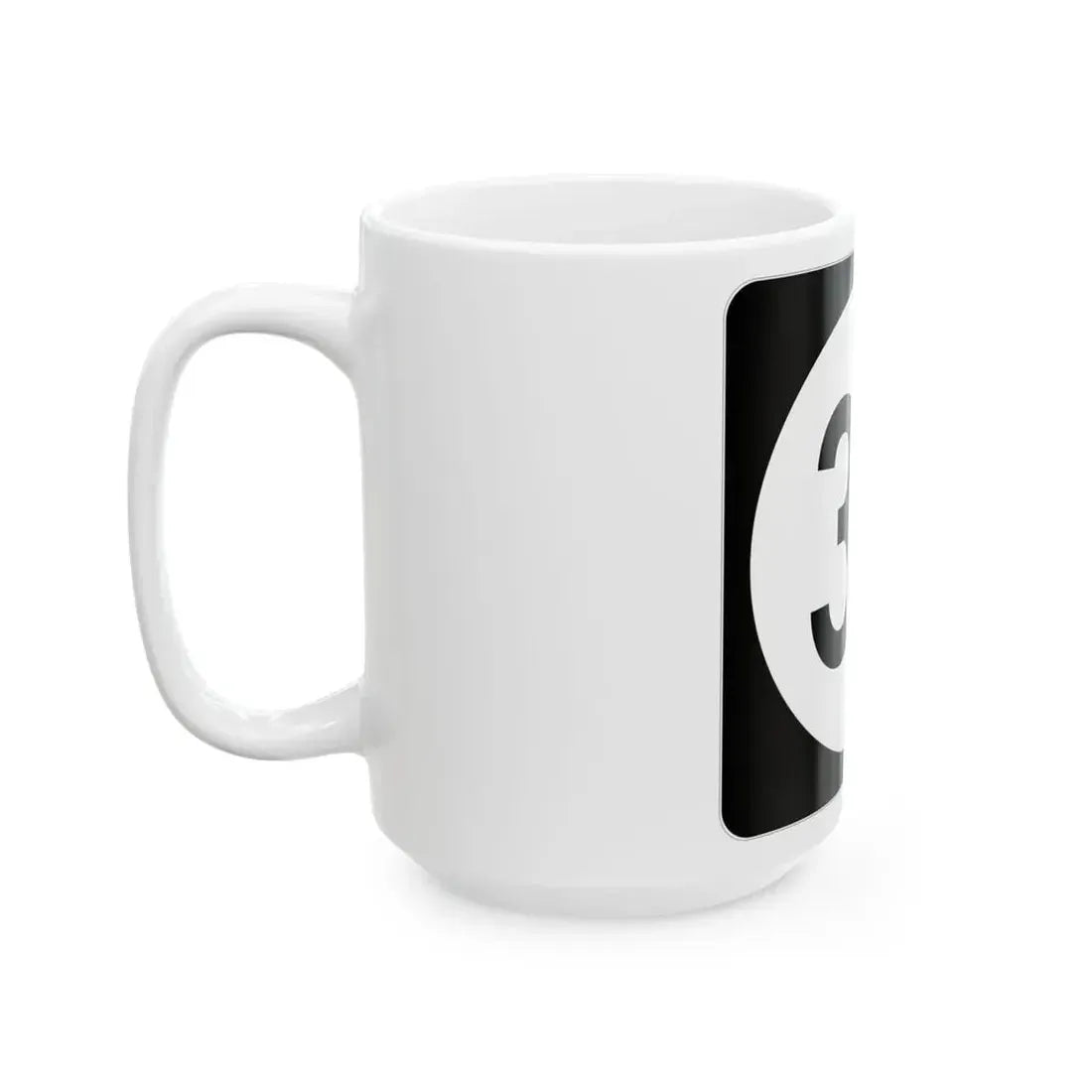 Iowa 37 (Iowa) (Road Sign) White Coffee Mug - Go Mug Yourself