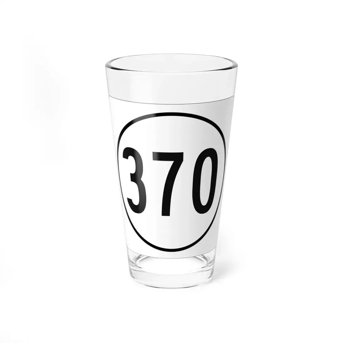 Iowa 370 1948 (Iowa) (Road Sign) Pint Glss 16oz 16oz - Go Mug Yourself