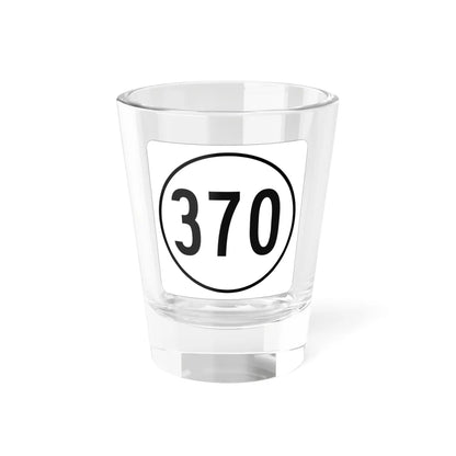 Iowa 370 1948 (Iowa) (Road Sign) Shot Glass 1.5oz 1.5oz - Go Mug Yourself