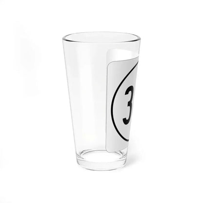 Iowa 381 1948 (Iowa) (Road Sign) Pint Glass 16oz - Go Mug Yourself
