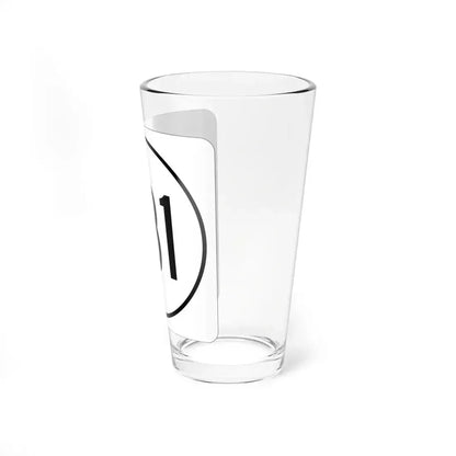 Iowa 381 1948 (Iowa) (Road Sign) Pint Glass 16oz - Go Mug Yourself