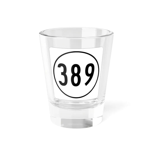 Iowa 389 1948 (Iowa) (Road Sign) Shot Glass 1.5oz 1.5oz - Go Mug Yourself