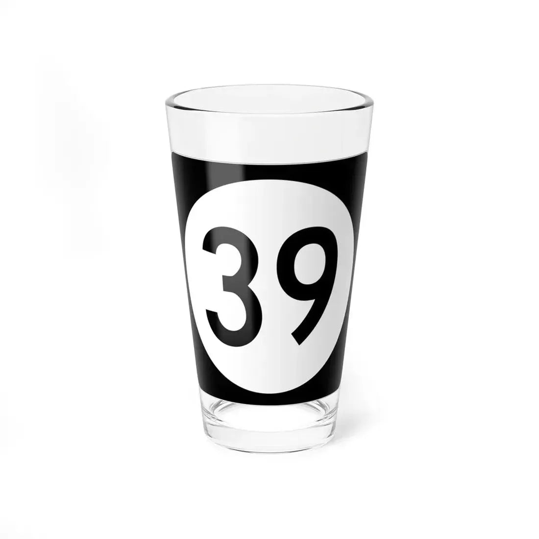 Iowa 39 (Iowa) (Road Sign) Pint Glss 16oz 16oz - Go Mug Yourself