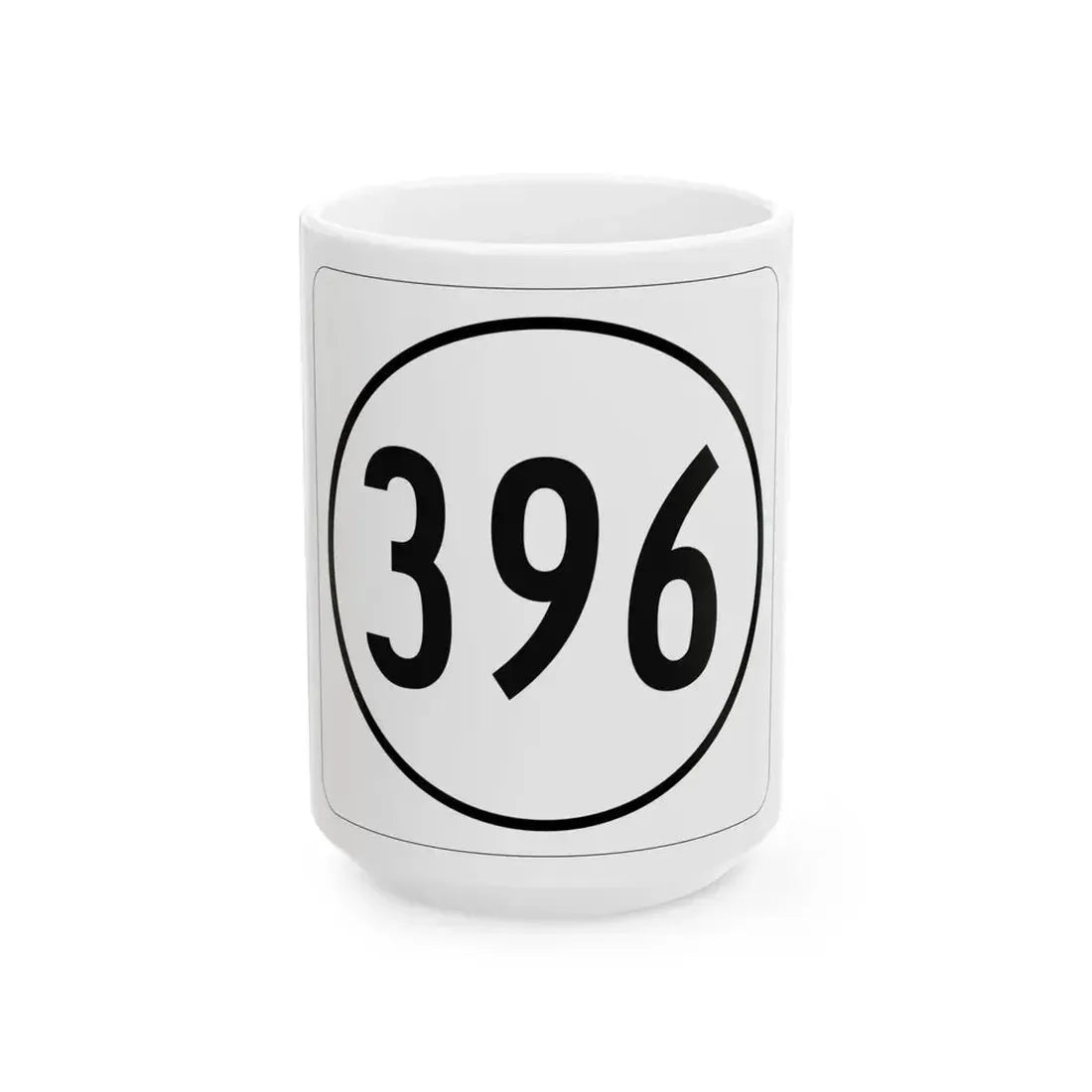 Iowa 396 1948 (Iowa) (Road Sign) White Coffee Mug 15oz - Go Mug Yourself