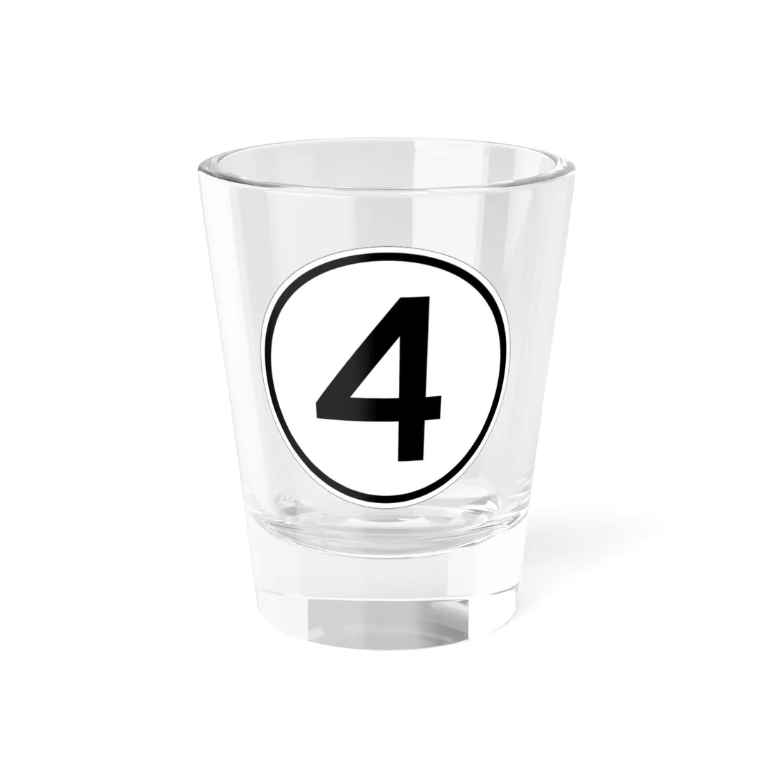 Iowa 4 1950 (Iowa) (Road Sign) Shot Glass 1.5oz 1.5oz - Go Mug Yourself