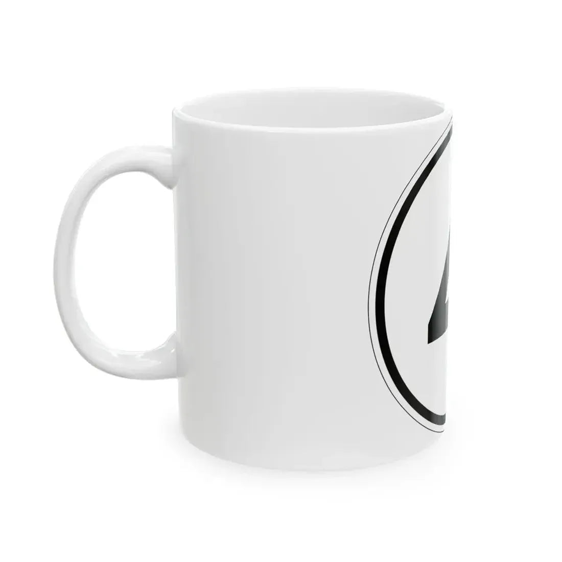 Iowa 4 1950 (Iowa) (Road Sign) White Coffee Mug - Go Mug Yourself