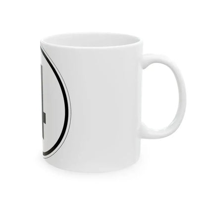 Iowa 4 1950 (Iowa) (Road Sign) White Coffee Mug - Go Mug Yourself