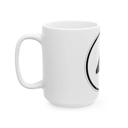 Iowa 4 1950 (Iowa) (Road Sign) White Coffee Mug - Go Mug Yourself