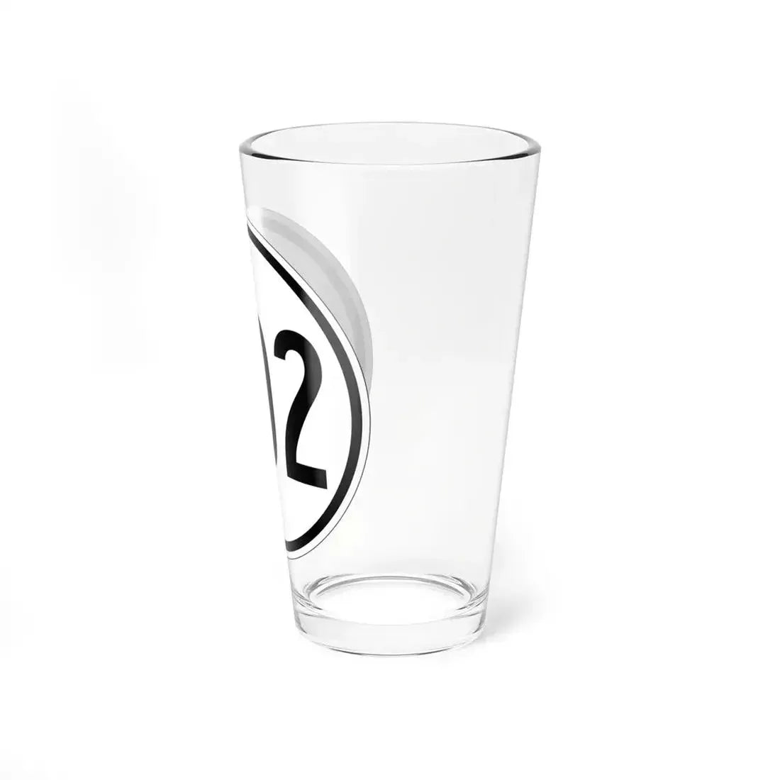 Iowa 402 1950 (Iowa) (Road Sign) Pint Glass 16oz - Go Mug Yourself