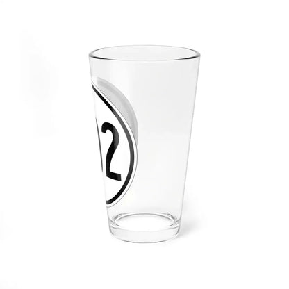 Iowa 402 1950 (Iowa) (Road Sign) Pint Glass 16oz - Go Mug Yourself