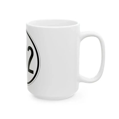 Iowa 402 1950 (Iowa) (Road Sign) White Coffee Mug - Go Mug Yourself