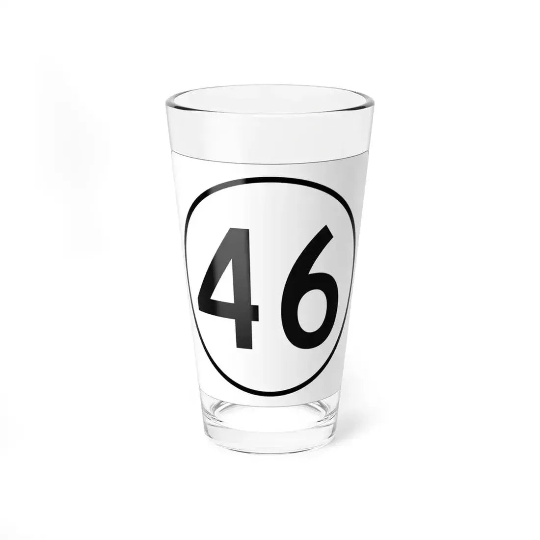 Iowa 46 1948 (Iowa) (Road Sign) Pint Glass 16oz 16oz - Go Mug Yourself