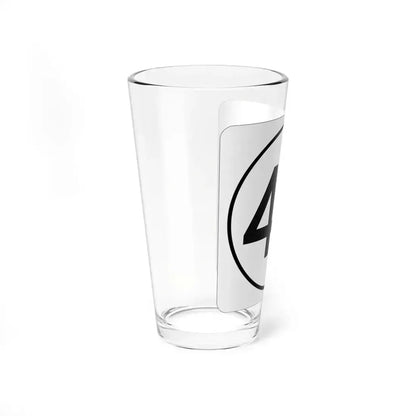 Iowa 46 1948 (Iowa) (Road Sign) Pint Glass 16oz - Go Mug Yourself
