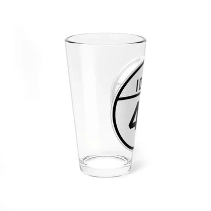 Iowa 49 1926 (Iowa) (Road Sign) Pint Glass 16oz - Go Mug Yourself