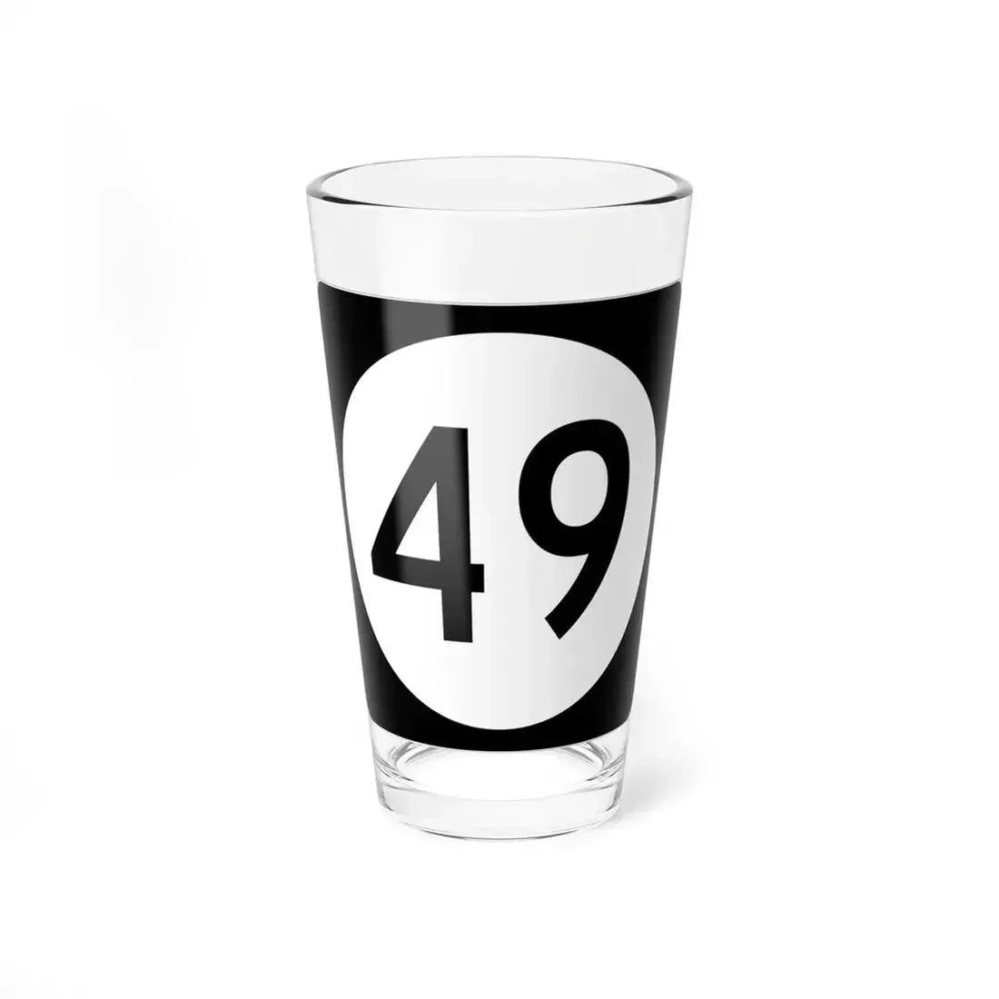 Iowa 49 (Iowa) (Road Sign) Pint Glass 16oz 16oz - Go Mug Yourself