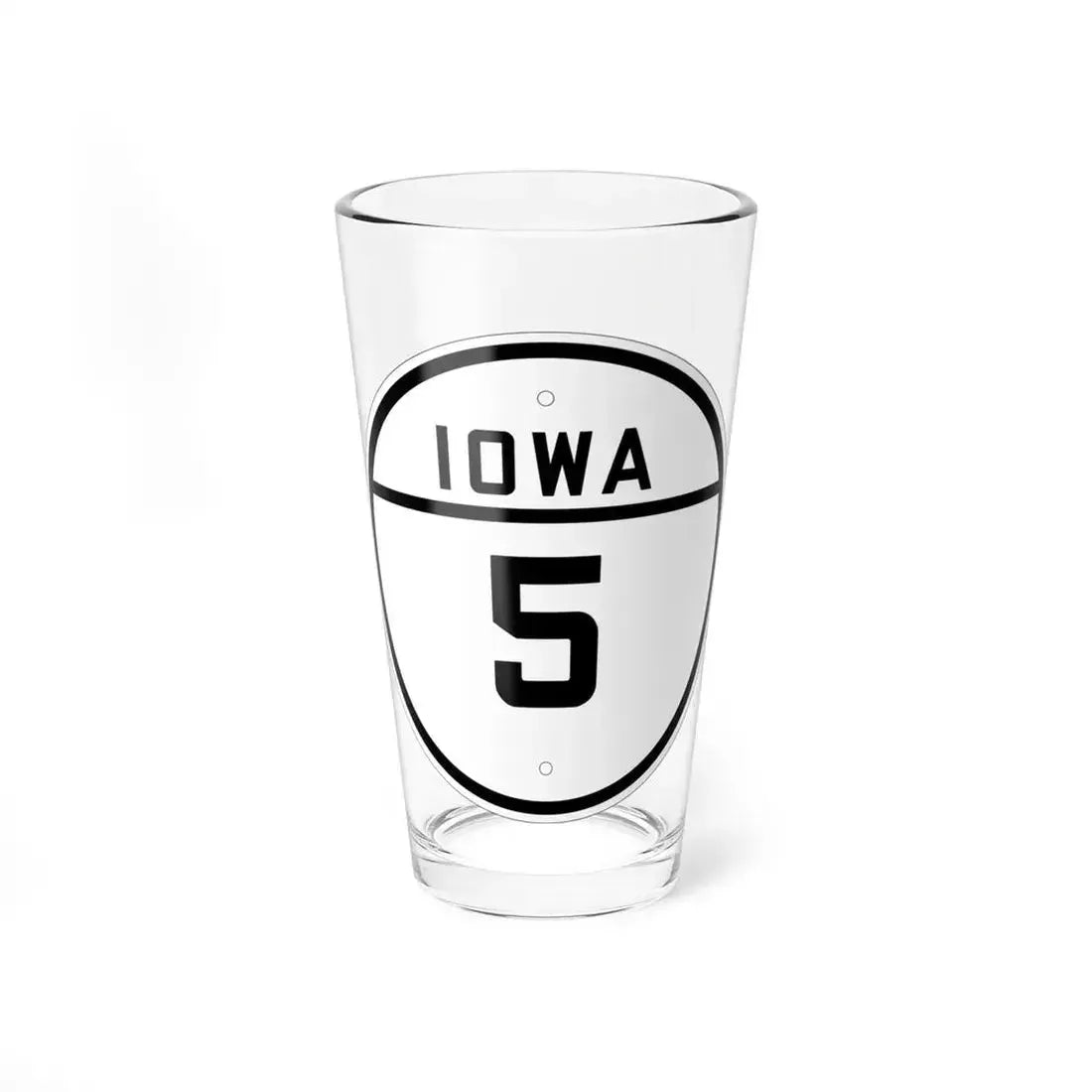 Iowa 5 1926 (Iowa) (Road Sign) Pint Glass 16oz 16oz - Go Mug Yourself