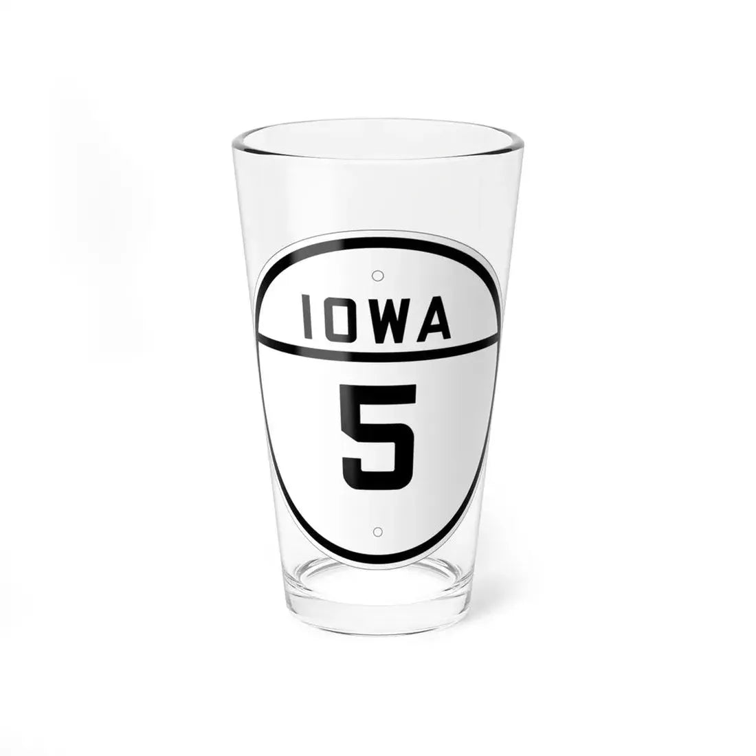 Iowa 5 1926 (Iowa) (Road Sign) Pint Glss 16oz 16oz - Go Mug Yourself