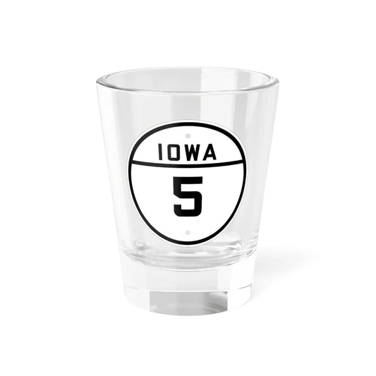 Iowa 5 1926 (Iowa) (Road Sign) Shot Glass 1.5oz 1.5oz - Go Mug Yourself