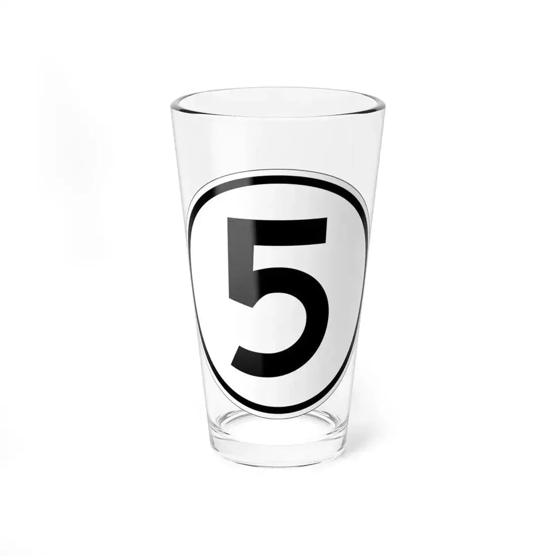 Iowa 5 1950 (Iowa) (Road Sign) Pint Glass 16oz 16oz - Go Mug Yourself