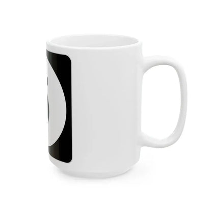 Iowa 5 (Iowa) (Road Sign) White Coffee Mug - Go Mug Yourself