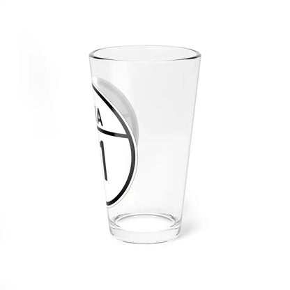 Iowa 51 1926 (Iowa) (Road Sign) Pint Glss 16oz - Go Mug Yourself