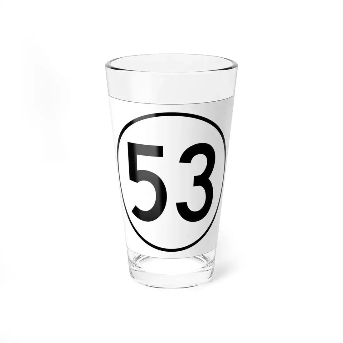 Iowa 53 1948 (Iowa) (Road Sign) Pint Glass 16oz 16oz - Go Mug Yourself