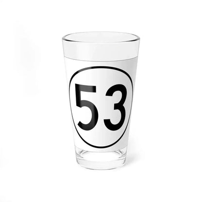 Iowa 53 1948 (Iowa) (Road Sign) Pint Glass 16oz 16oz - Go Mug Yourself