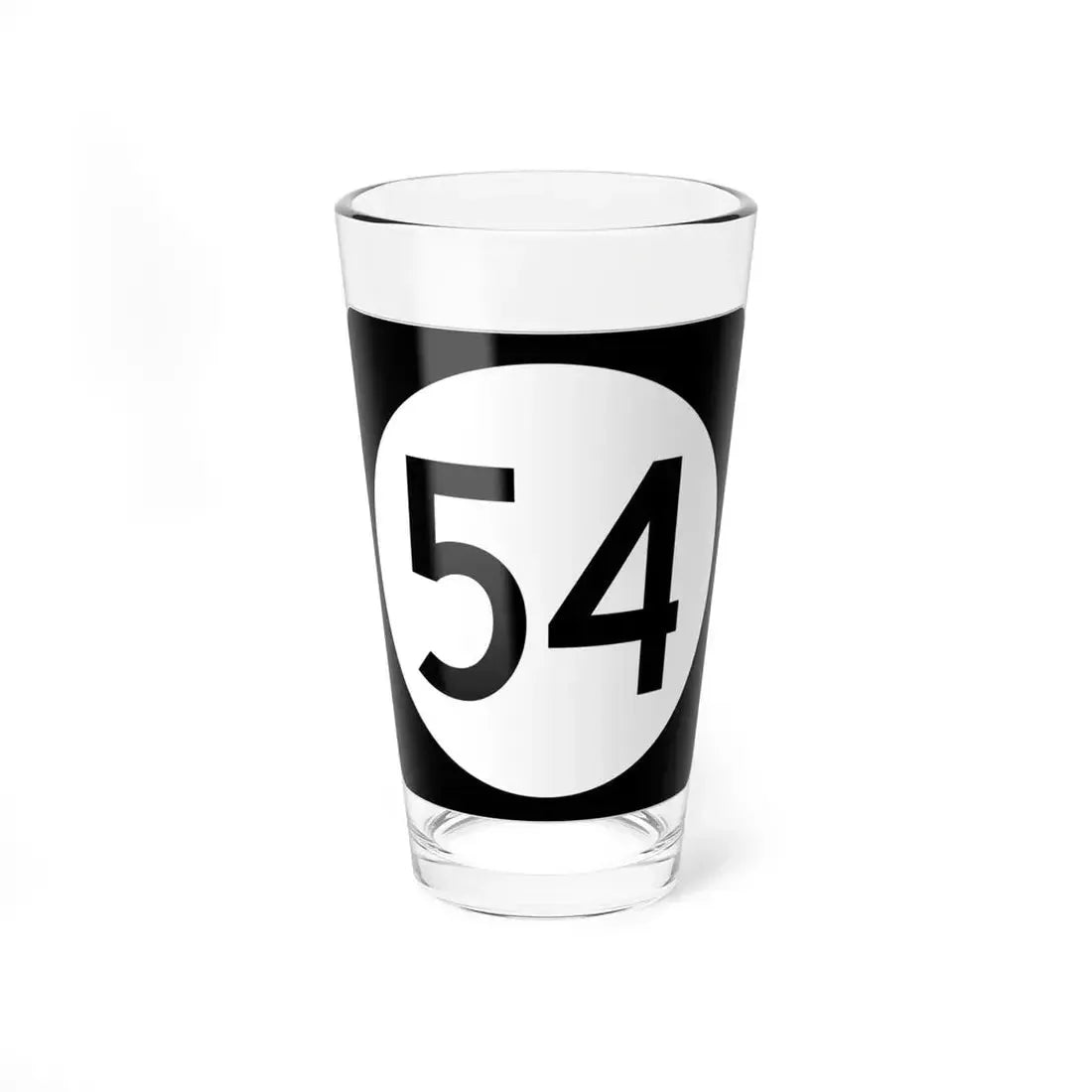 Iowa 54 (Iowa) (Road Sign) Pint Glass 16oz 16oz - Go Mug Yourself