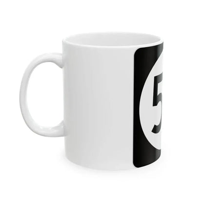 Iowa 54 (Iowa) (Road Sign) White Coffee Mug - Go Mug Yourself