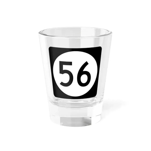 Iowa 56 (Iowa) (Road Sign) Shot Glass 1.5oz 1.5oz - Go Mug Yourself