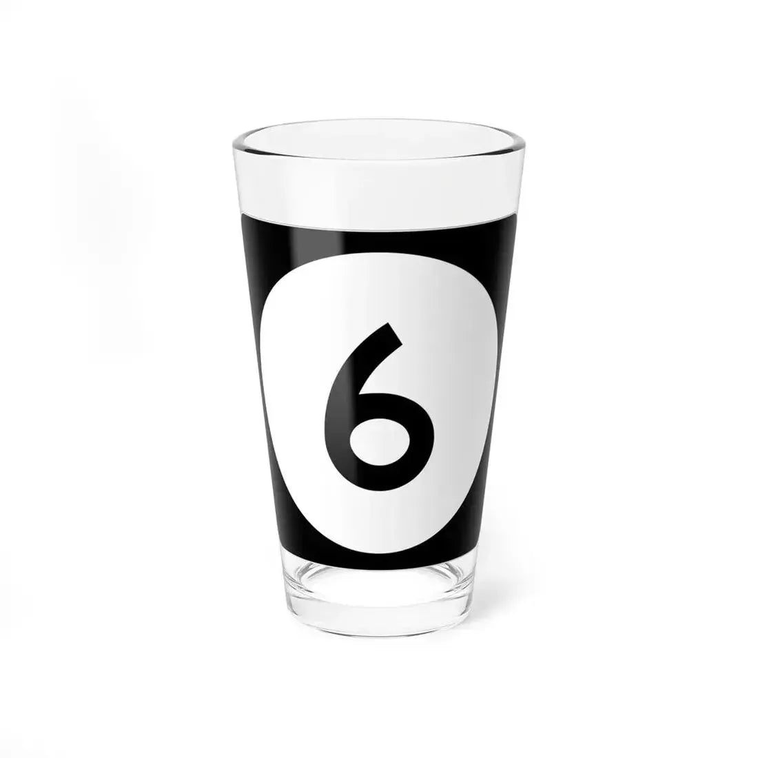 Iowa 6 (Iowa) (Road Sign) Pint Glass 16oz 16oz - Go Mug Yourself
