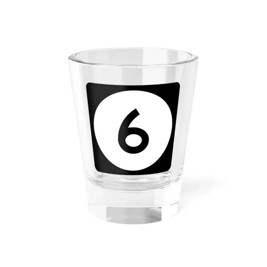 Iowa 6 (Iowa) (Road Sign) Shot Glass 1.5oz 1.5oz - Go Mug Yourself
