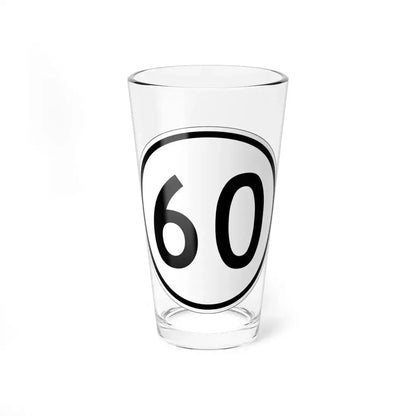 Iowa 60 1950 (Iowa) (Road Sign) Pint Glass 16oz 16oz - Go Mug Yourself