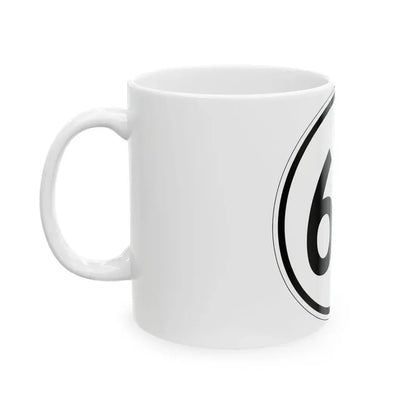 Iowa 60 1950 (Iowa) (Road Sign) White Coffee Mug - Go Mug Yourself
