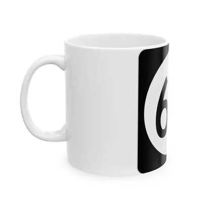 Iowa 60 (Iowa) (Road Sign) White Coffee Mug - Go Mug Yourself