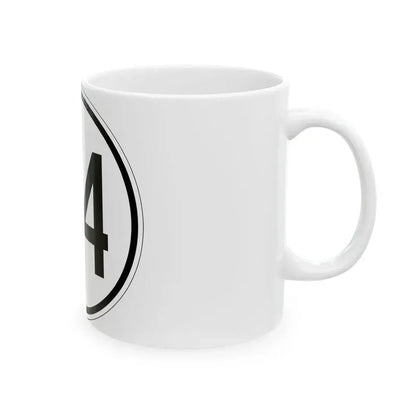 Iowa 64 1950 (Iowa) (Road Sign) White Coffee Mug - Go Mug Yourself