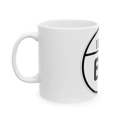 Iowa 65 1926 (Iowa) (Road Sign) White Coffee Mug - Go Mug Yourself