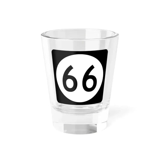 Iowa 66 (Iowa) (Road Sign) Shot Glass 1.5oz 1.5oz - Go Mug Yourself