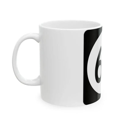 Iowa 69 (Iowa) (Road Sign) White Coffee Mug - Go Mug Yourself