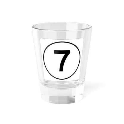 Iowa 7 1948 (Iowa) (Road Sign) Shot Glass 1.5oz 1.5oz - Go Mug Yourself