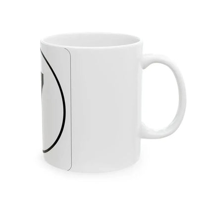 Iowa 7 1948 (Iowa) (Road Sign) White Coffee Mug - Go Mug Yourself