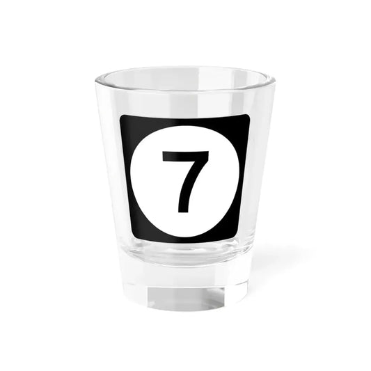 Iowa 7 (Iowa) (Road Sign) Shot Glass 1.5oz 1.5oz - Go Mug Yourself