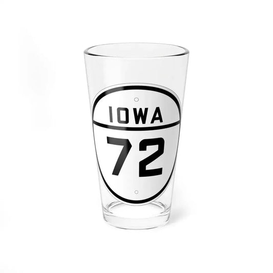 Iowa 72 1926 (Iowa) (Road Sign) Pint Glss 16oz 16oz - Go Mug Yourself