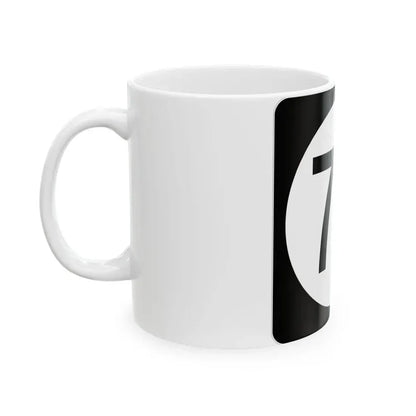 Iowa 72 (Iowa) (Road Sign) White Coffee Mug - Go Mug Yourself