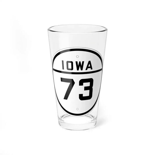 Iowa 73 1926 (Iowa) (Road Sign) Pint Glss 16oz 16oz - Go Mug Yourself