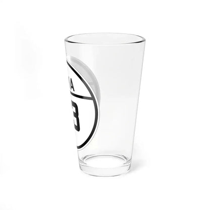 Iowa 73 1926 (Iowa) (Road Sign) Pint Glss 16oz - Go Mug Yourself