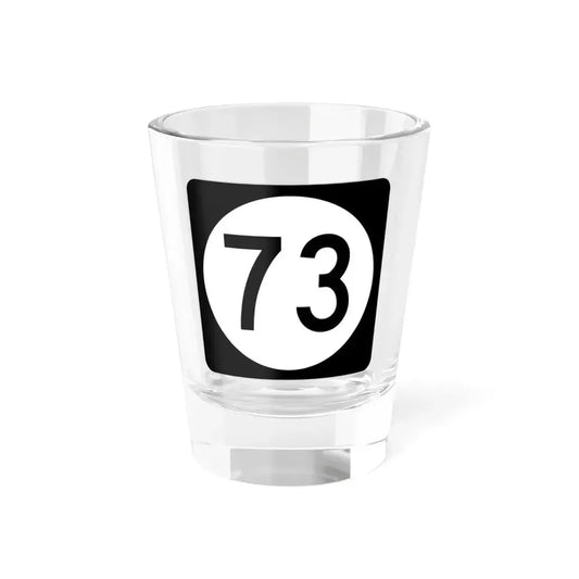 Iowa 73 (Iowa) (Road Sign) Shot Glass 1.5oz 1.5oz - Go Mug Yourself